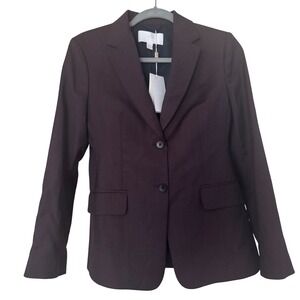 Hugo Boss Blazer Suit Jacket Two Buttons Jabahana Virgin Wool Size 4‎ NWT